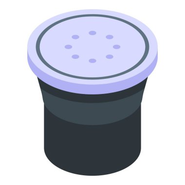 Nespresso kapsülü simgesi, izometrik biçim