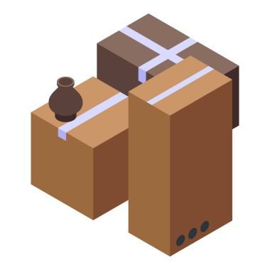 Miras kutuları simgesi, izometrik biçim