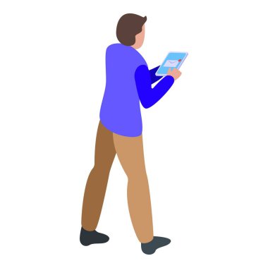 Dijital işbirliği simgesi, izometrik biçim