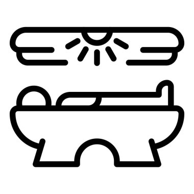 Solaryum simgesi, özet biçimi