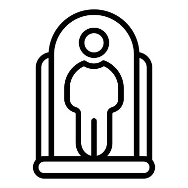 Solaryum bronz simgesi, dış hat biçimi