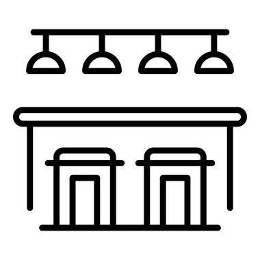 Bar tezgahı simgesi, özet biçimi