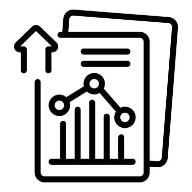 Finans raporu simgesi, özet biçimi