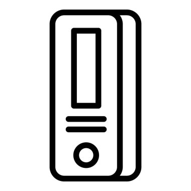 Taşınabilir covid test simgesi, özet biçimi