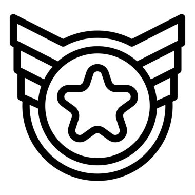 Ödül madalyası simgesi, taslak biçimi