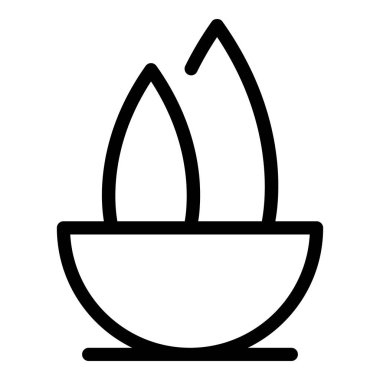 Oda sulu bitki simgesi, taslak biçimi