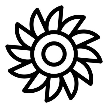 Sevimli çiçek simgesi, özet biçimi