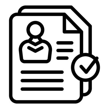 Cv yöneticisi simgesi, özet biçimi