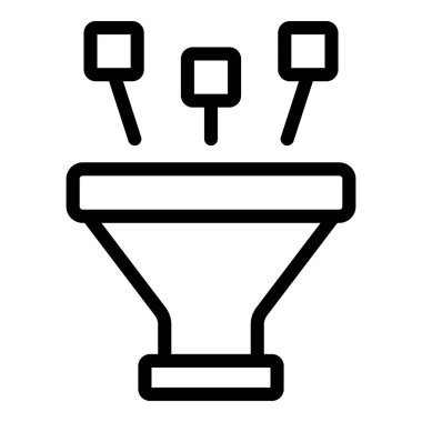 Müşteriler huni simgesi, özet biçimi