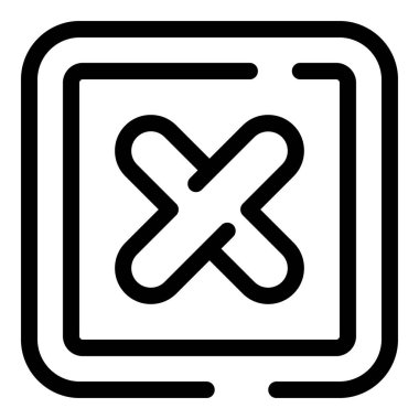 Simgeyi sil, taslak biçimi