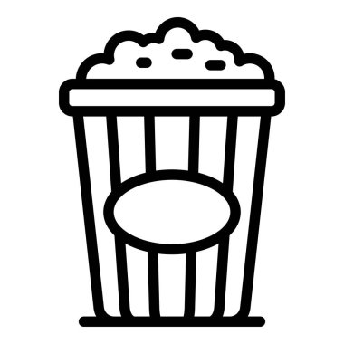 Patlamış mısır cam simgesi, taslak biçimi