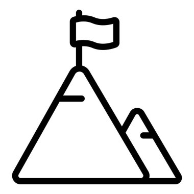 Kariyer dağı ikonu, taslak biçimi