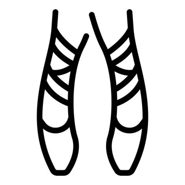 Bale çifti ayakkabı simgesi, taslak biçimi