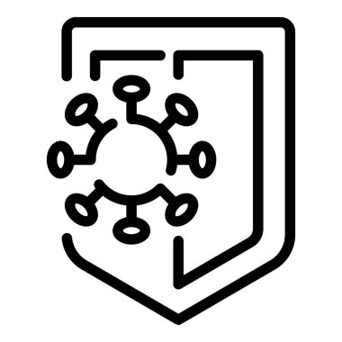 Kalkan bağışıklık simgesi, dış hat biçimi