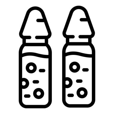 İlaç şişeleri simgesi, özet biçimi