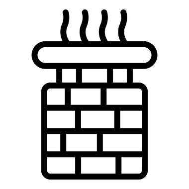 Çatı bacası simgesi, özet biçimi