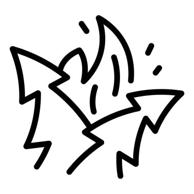 Orman alevler içinde, taslak biçimi