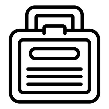 Okul yemeği kutusu simgesi, taslak biçimi