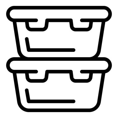 Yiyecek kapları simgesi, taslak biçimi