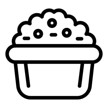 Yemek kasesi simgesi, taslak biçimi