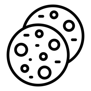 Okul bisküvileri simgesi, taslak biçimi