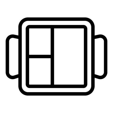 Yemek tepsisi simgesi, özet biçimi