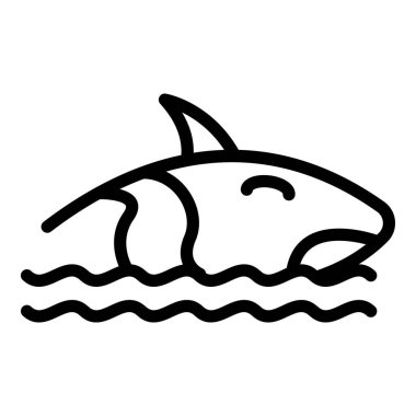 Dev katil balina ikonu, taslak tarzı