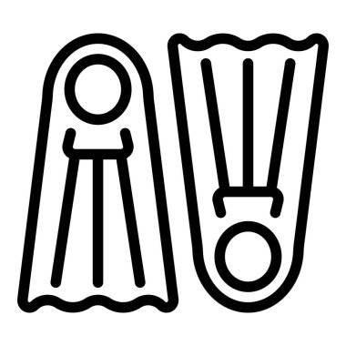 Su yüzgeçleri simgesi, taslak biçimi