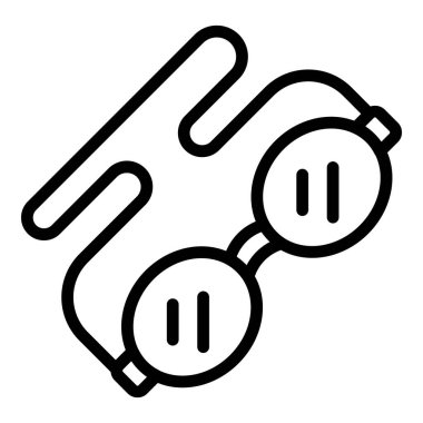 Dalış gözlüğü simgesi, taslak biçimi