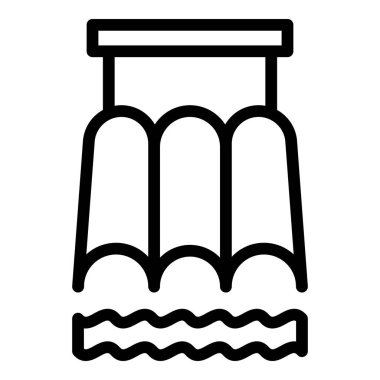 Yaz Su Parkı simgesi, taslak biçimi