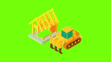 Quarry çalışma simgesi canlandırması