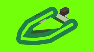 Şişirilebilir tekne simgesi canlandırması