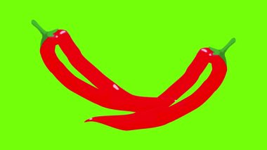 Chili biberi simgesi canlandırması