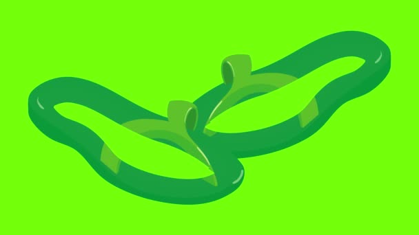Animation mit Flip-Flops-Symbol — Stockvideo