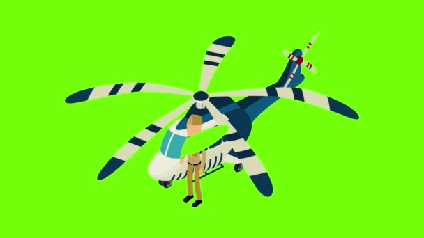 军用航空图标动画 — 图库视频影像