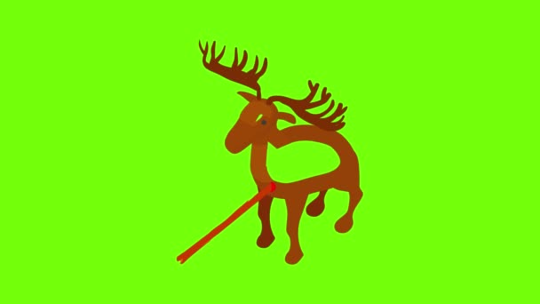 Primitive hunting icon animation — Stock Video