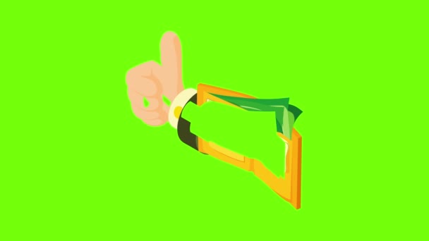 Business deal pictogram animatie — Stockvideo