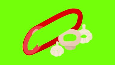 Pizza malzemesi simgesi canlandırması