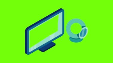 Modern teknoloji simgesi canlandırması