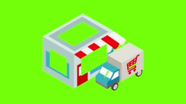 Servis servis simgesi canlandırması