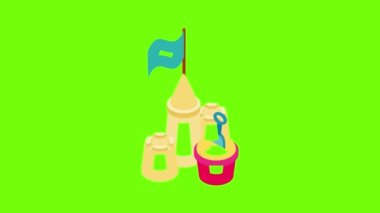 Kumdan kale simgesi canlandırması