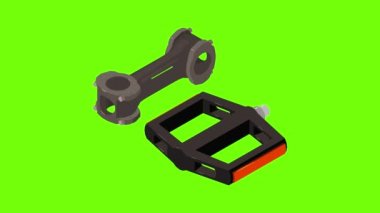 Bisiklet bileşeni simgesi canlandırması