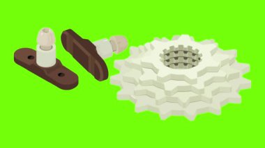 Tekerlek ögesi simgesi canlandırması