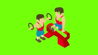 Atletizm simgesi canlandırması