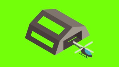 Kurtarma helikopteri simgesi canlandırması