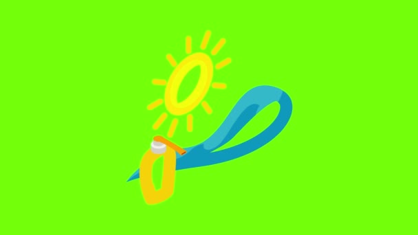 Animation de l'icône d'été — Video