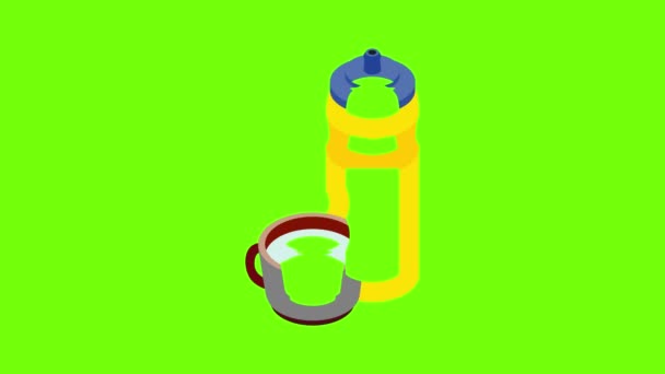 Sport drink icon animation — Stock Video