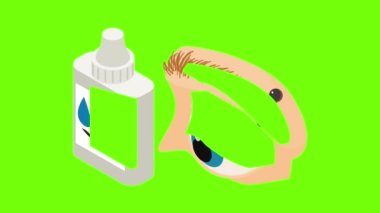 Göz tedavisi simgesi canlandırması