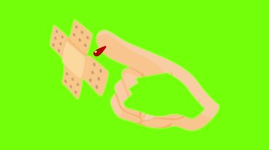 Hasarlı parmak simgesi canlandırması