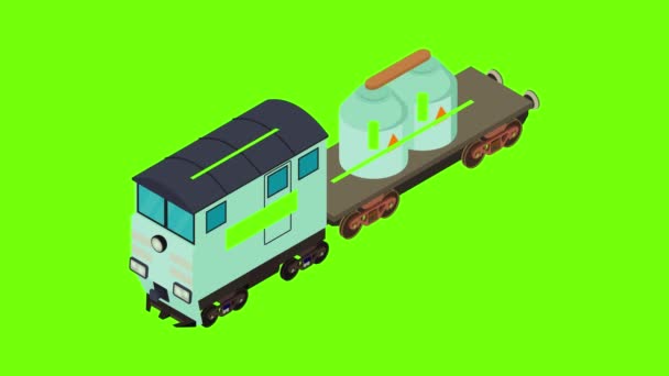 Animation für flüssige Transportsymbole — Stockvideo